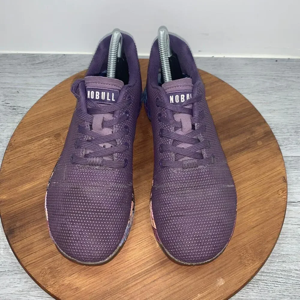 NOBULL Trainers Men’s 6.5 Women’s 8 Superfabric Gym Purple Shoes Colorful *FLAWS